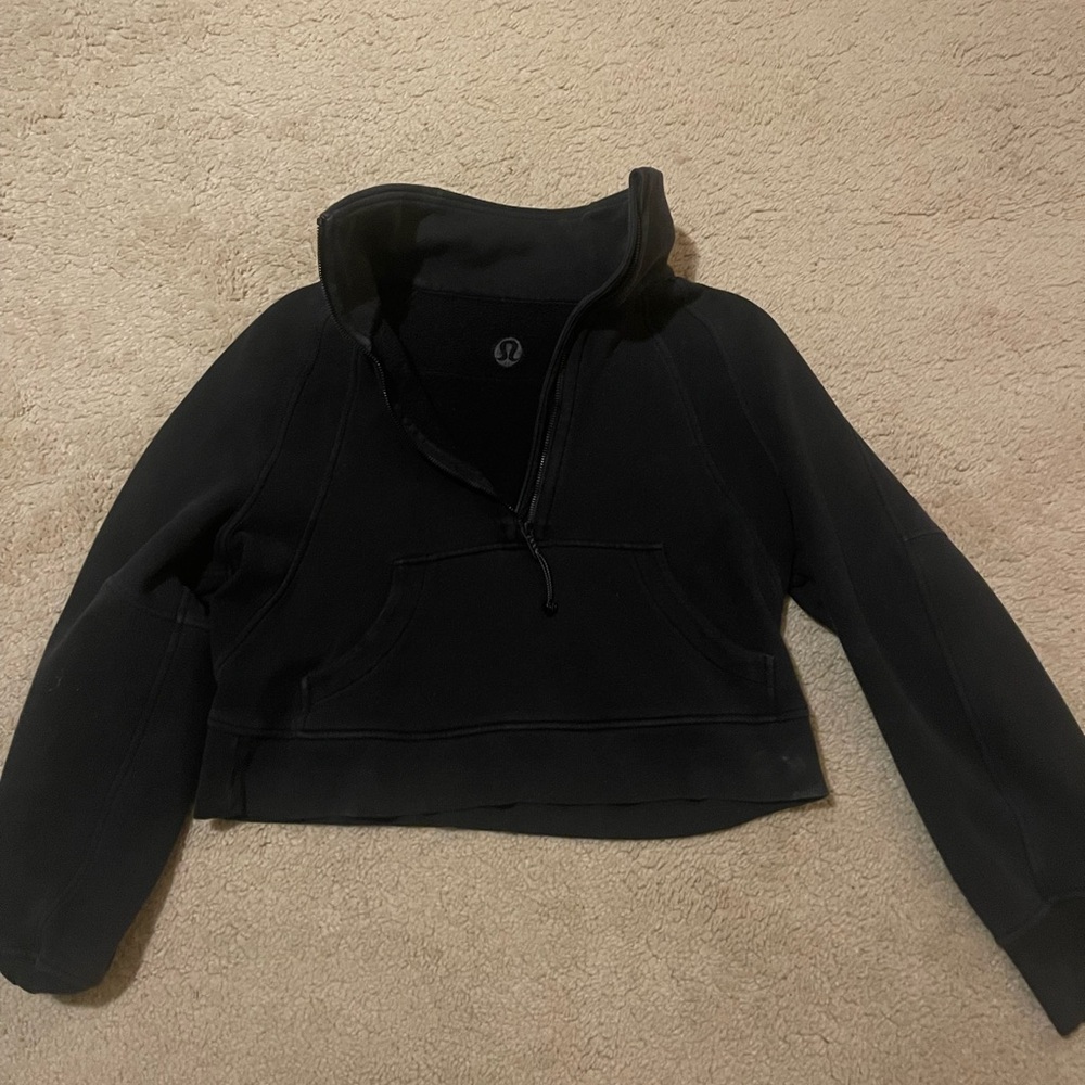 Lululemon Scuba Black Half-Zip Pullover